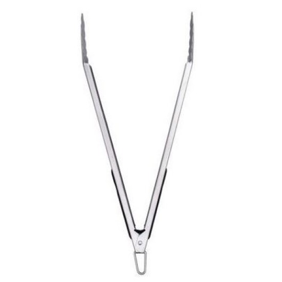 Λαβίδα BBQ ανοξείδωτη με λαβή σιλικόνης 38εκ.