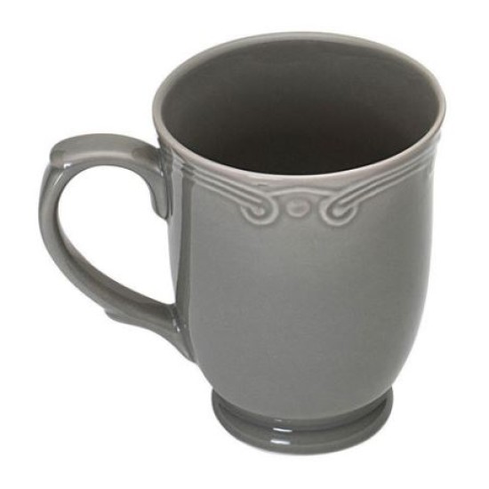 Κύπελο πορσελάνης με ανάγλυφο 340ml Grey