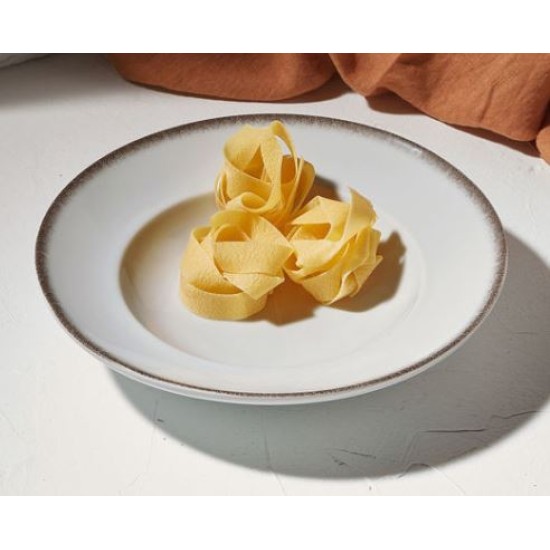 Πιάτο ζυμαρικών πορσελάνης 27εκ. Pearl White