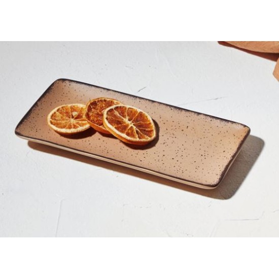 Ραβιέρα πορσελάνης 21x10,5εκ. Terra Salmon