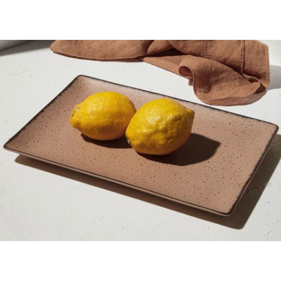 Πιατέλα πορσελάνης 31x21εκ. Terra Salmon