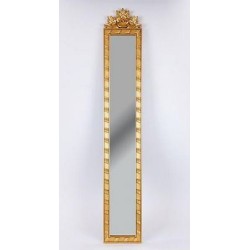 Καθρέφτης πλαστικός χρυσός με σκάλισμα 20x3x120εκ.