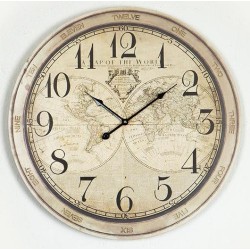 Ρολόι τοίχου ξύλινο 58,2x43εκ.