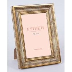 Κορνίζα πλαστική χρυσό αντικέ 10x15εκ.