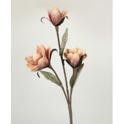 Λουλούδι/κλαδί foam πορτοκαλί/κόκκινο 102εκ.