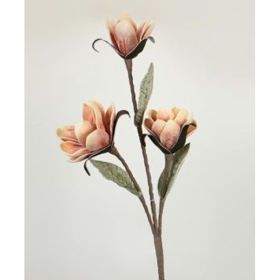 Λουλούδι/κλαδί foam πορτοκαλί/κόκκινο 102εκ.