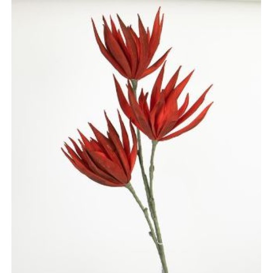 Λουλούδι/κλαδί foam κόκκινο 103εκ.