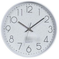 Ρολόι τοίχου πλαστικό λευκό 30x4,2εκ.