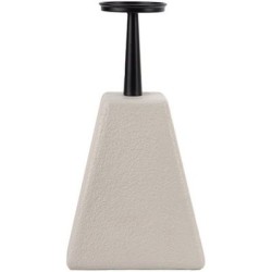 Κηροπήγιο mdf/μέταλλο λευκό/μαύρο 20x20x33εκ.
