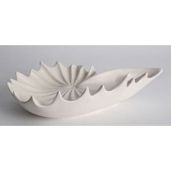 Πιατέλα κεραμική κοχύλι μπεζ 25,5x16,5x7εκ.