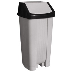 Κάδος απορριμάτων παλλόμενος πλαστικός τετράγωνος 31x32x63εκ. 37L ET PLAST