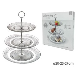 Ορντεβιέρα 3όροφη γυάλινη Φ20/Φ25/Φ29εκ.