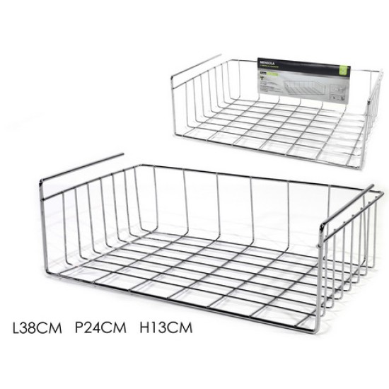 Καλάθι οργάνωσης μεταλλικό κρεμαστό 38x24x13εκ.