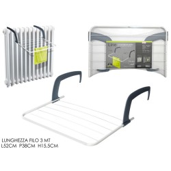 Απλώστρα καλοριφέρ 52x38x15,5εκ. 3μ.