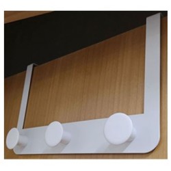 Κρεμάστρα πόρτας μεταλλική 3 γάντζοι 30x21εκ.