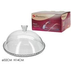 Τουρτιέρα γυάλινη 32x14εκ. QUESERA Patisserie