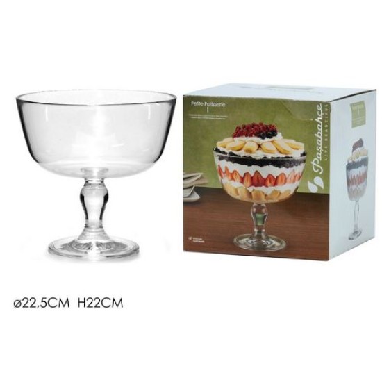 Μπωλ με πόδι γυάλινο 22,5x22εκ.