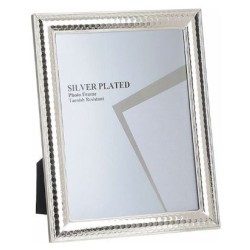 Κορνίζα μεταλλική με σκάλισμα κυψέλες 13x18εκ.