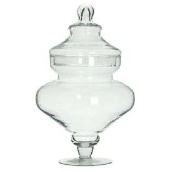 Φοντανιέρα γυάλινη με πόδι 22x27εκ.