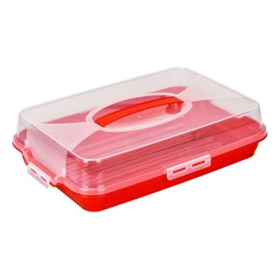 Τουρτιέρα πλαστική ορθογώνια 44,5x31x10,5εκ.