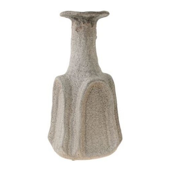 Ανθοδοχείο κεραμικό σαγρέ γκρι 15,4x15x34εκ.