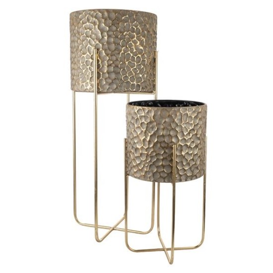 Σετ 2 κασπώ μεταλλικά χρυσό