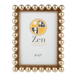 Κορνίζα polyresin καφέ με μπίλιες 15x20εκ.