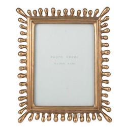 Κορνίζα polyresin μπρονζέ 15x20εκ.