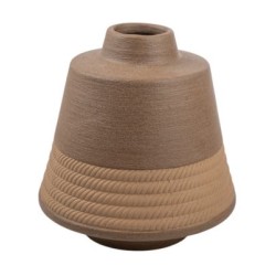 Ανθοδοχείο κεραμικό καφέ σαγρέ 22x22,5εκ.