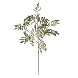 Λουλούδι τριπλό κλαδί με πράσινα φύλλα Υ94εκ.