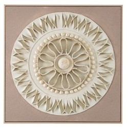 Πίνακας με κορνίζα στρόγγυλα σχέδια 62x62x4,5εκ.
