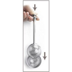 Αυγό τσαγιού ανοξείδωτο με σύρτη 18,5x5εκ.