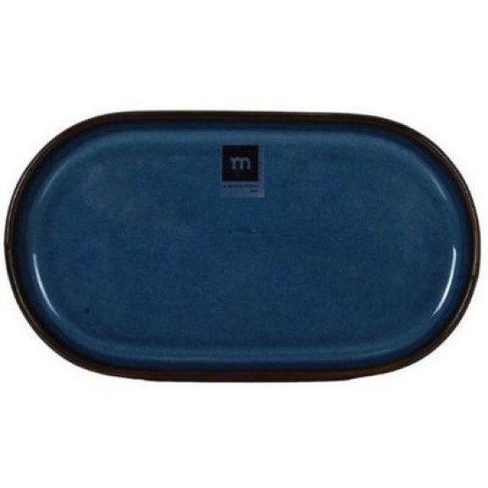 Πιατέλα πορσελάνης μπλε 20x11εκ. «Chester Blue»