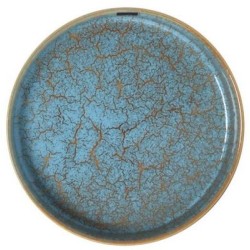 Μπωλ πορσελάνης μπλε/χρυσό 20,3x4εκ. «Scratch Blue»