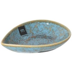 Μπωλ πορσελάνης μπλε/χρυσό 14,6x10,6x3εκ. «Scratch Blue»