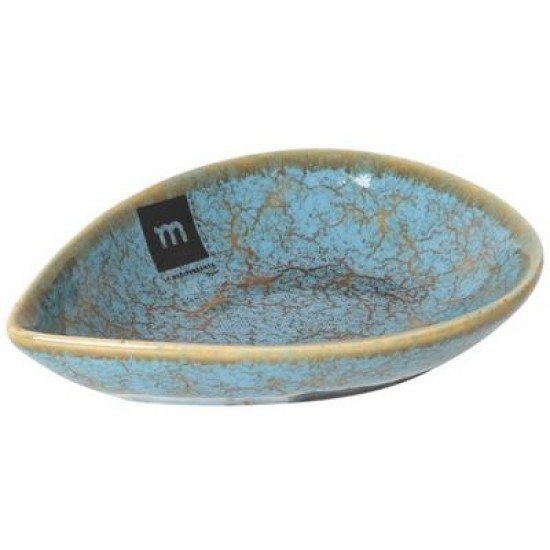 Μπωλ πορσελάνης μπλε/χρυσό 14,6x10,6x3εκ. «Scratch Blue»