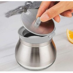 Βάζο για ζάχαρη/καφέ/καρυκεύματα γυαλί/πλαστικό/ανοξείδωτο 9x9εκ. 260ml