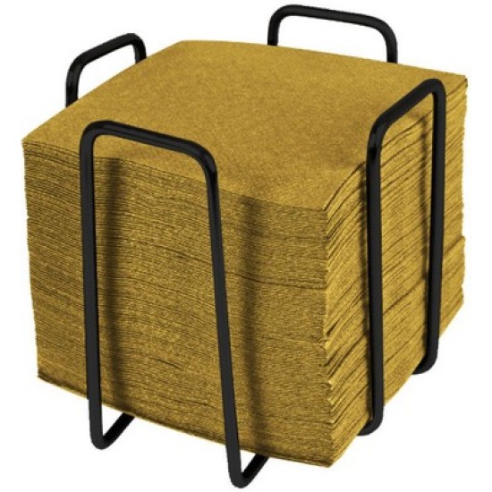 Χαρτοπετσετοθήκη μεταλλική μαύρη 11,8x11,8x9,5εκ.