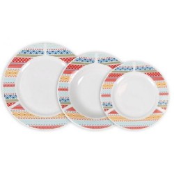 Σετ φαγητού 18 τεμαχίων πορσελάνης "PALMA"