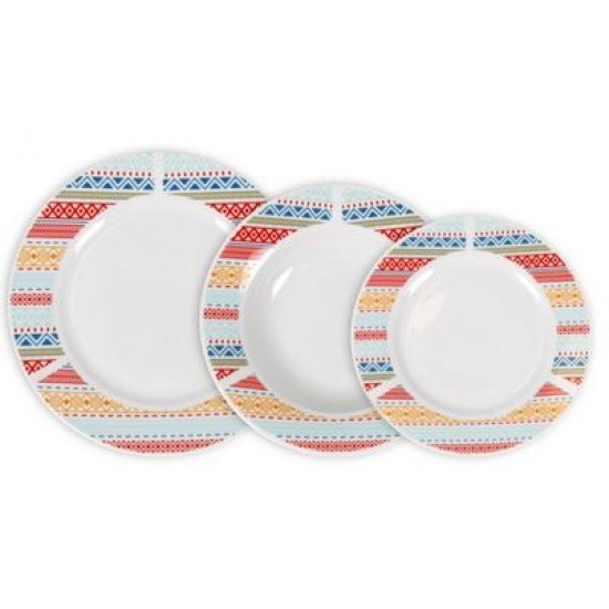 Σετ φαγητού 18 τεμαχίων πορσελάνης "PALMA"