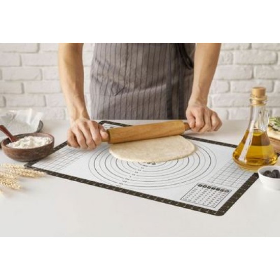 Επιφάνεια σιλικόνης ζαχαροπλαστικής μαύρη 60x40εκ.