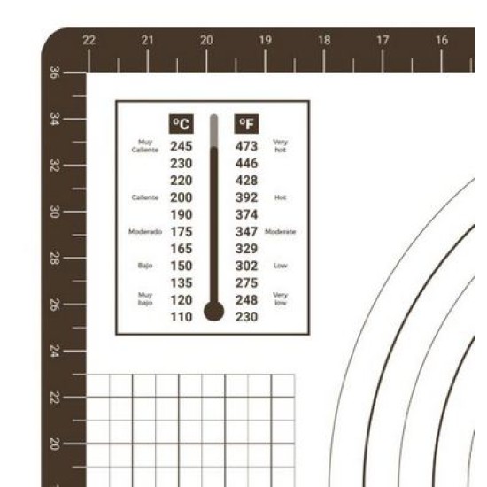 Επιφάνεια σιλικόνης ζαχαροπλαστικής μαύρη 60x40εκ.