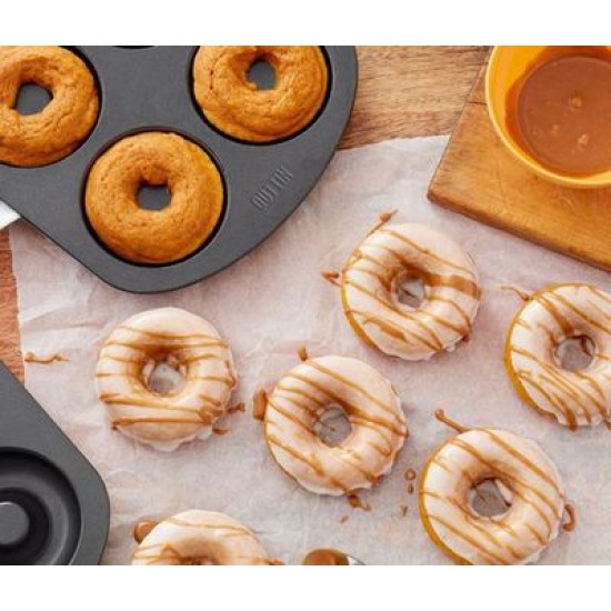 Φόρμα για ντόνατς αντικολλητική 6 θέσεων Φ8,5εκ. 32x21x2,3εκ.