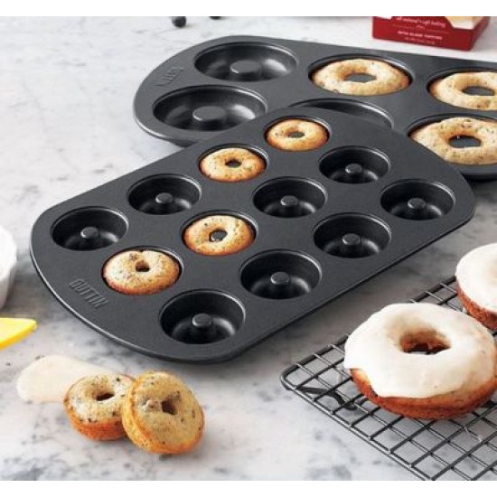 Φόρμα για ντόνατς αντικολλητική 12 θέσεων Φ4,5εκ. 26,5x18x2εκ.