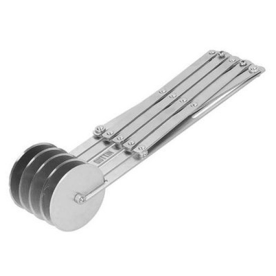 Κόπτης ζύμης με 5 τροχούς με ομαλά χείλη 24x5,7x5,1εκ.