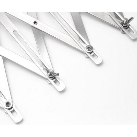 Κόπτης ζύμης με 5 τροχούς με ομαλά χείλη 24x5,7x5,1εκ.