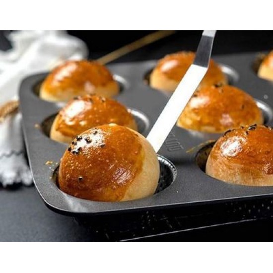 Φόρμα τάρτας διάτρητη αντικολλητική 12 θέσεων 29x22x3,2εκ.