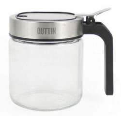 Δοχείο μπαχαρικών γυαλί/ανοξείδωτο/πλαστικό 11x7,7x10,5εκ. 300ml