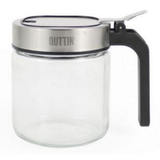 Δοχείο μπαχαρικών γυαλί/ανοξείδωτο/πλαστικό 11x7,7x10,5εκ. 300ml