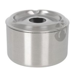 Σταχτοδοχείο ανοξείδωτο αντιανεμικό 9x6εκ.